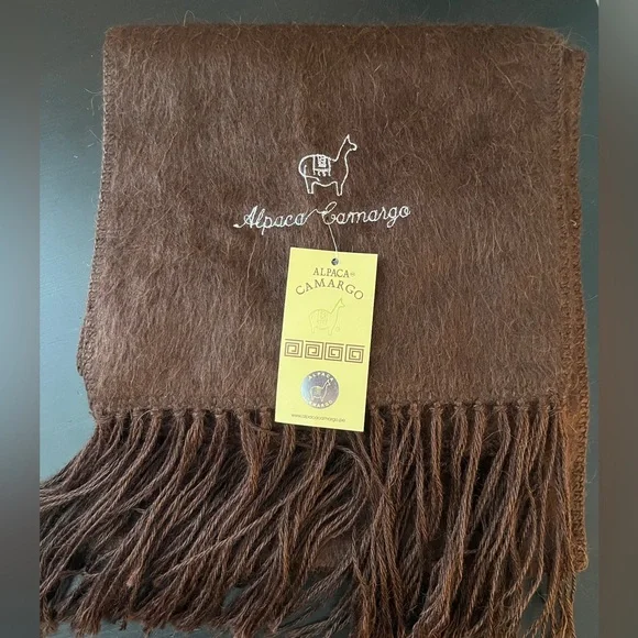 Alpaca Camargo Brown Scarf - Picture 1 of 1